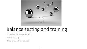 Balance Testing and Training
